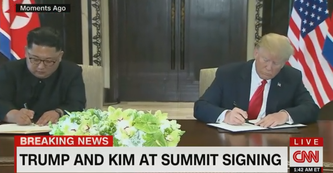 震撼!特朗普与金正恩签署历史性文件 美元日元走势大相径庭